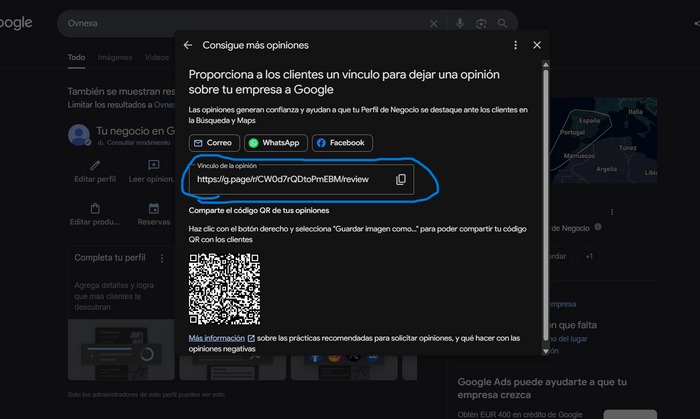 Copia tu enlace